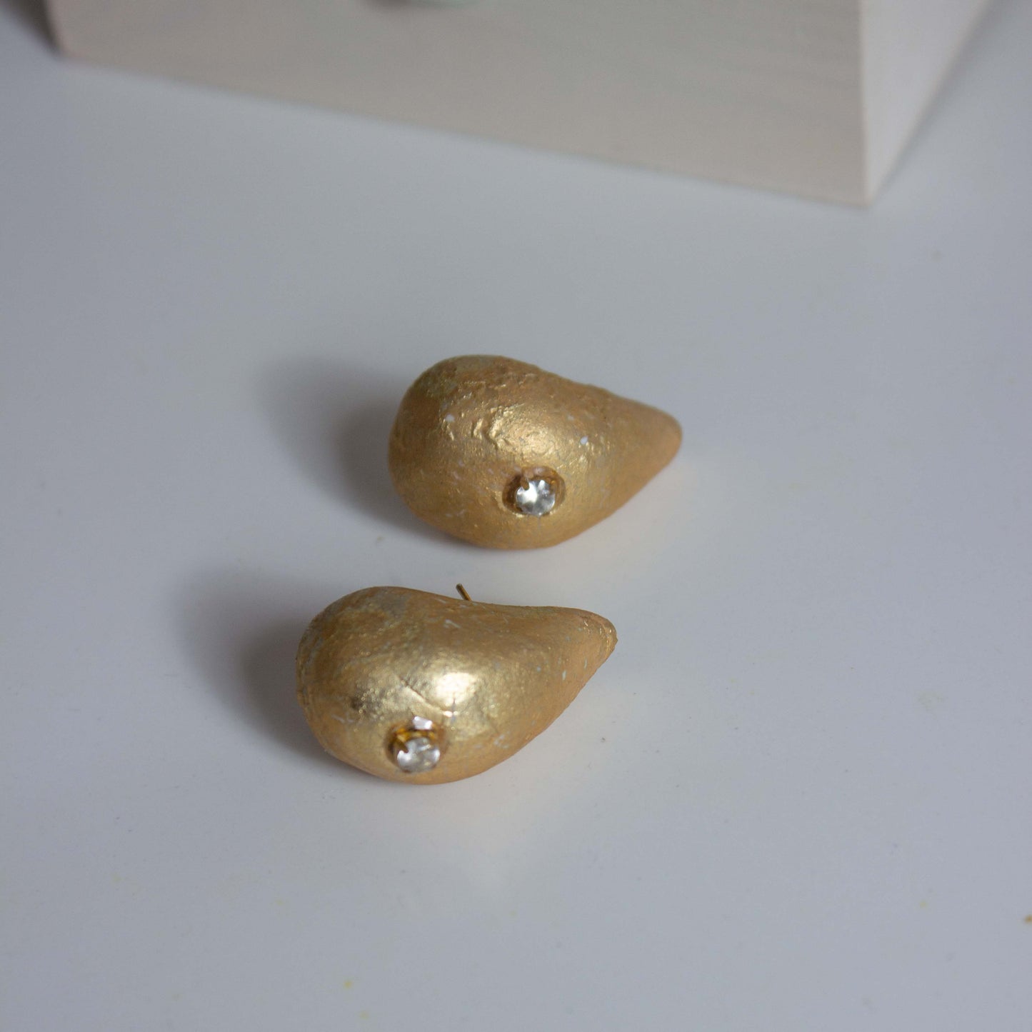 Pendientes Gota Metalic Oro